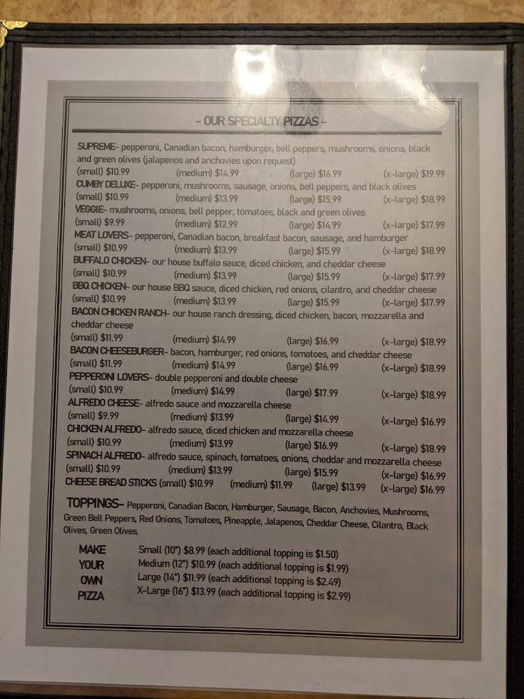 Casa Bella Pizza and Grill Menu image 4